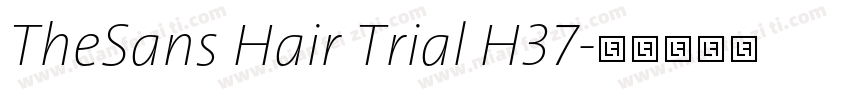 TheSans Hair Trial H37字体转换